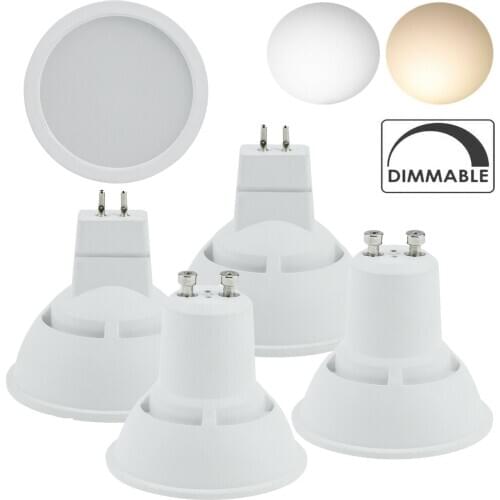 GU10 Acrylic Aluminum 10W MR16 220V 240V Bedroom Table Lamp Bulbs White Spot Wide Beam Dimmable LED Spotlights Wthie