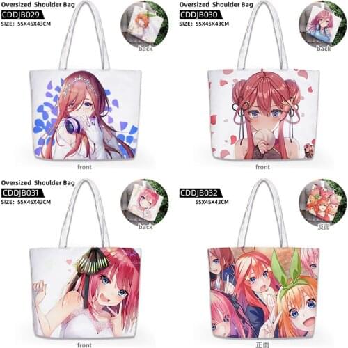IVYYE Five Flower Fashion Anime Shopping Bags Casual Customized Shoulder Bag Cartoon School Travel Mom Gifts Unisex