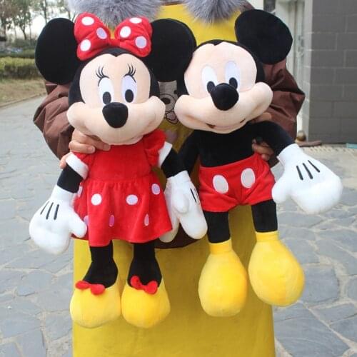Disney Classic Mickey Mouse And Minnie Mouse Plush Toys Stuffed Soft Doll For Children Birthday Gift