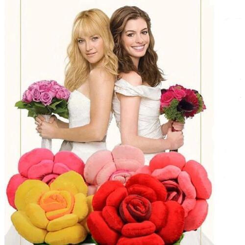 Beautiful Rose Cushion Home Wedding Decorative Pillows Sofa Cushion Throw Pillow cojines Valentines Day Lovers Gift coussin