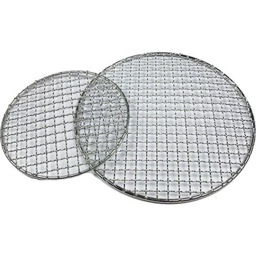 Round Pizza tray Stainless Steel BBQ Grill Roast Mesh Net Non-stick Barbecue Baking Pan kitchen tools