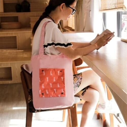 Ladies Handbags Print Cloth Canvas Tote Bag Cotton Shopping Travel Women Eco Reusable Shoulder Shopper Bags