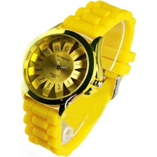 80% HOT SALES!!!Unisex Fashion Silicone Strap Arabic Numerals Quartz Sports Jelly Wrist Watch