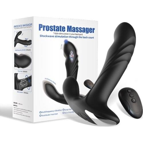 Buckle Male Prostate Massager Sex Toys Rotation Anal Bead Butt Plug Men G-Spot Tickling Stimulation Women Vagina Dildo Vibrator