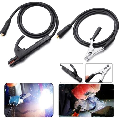 200A Groud Welding Earth Clamp Clip Set for MIG TIG ARC Welding Machine 1.5M Cable 10-25 Plug