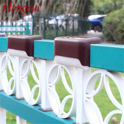 Hongcui Wall Lamp Outdoor Solar LED Waterproof 2 Pack Railing light Home Decorative For Courtyard Garden Landscape Staircase