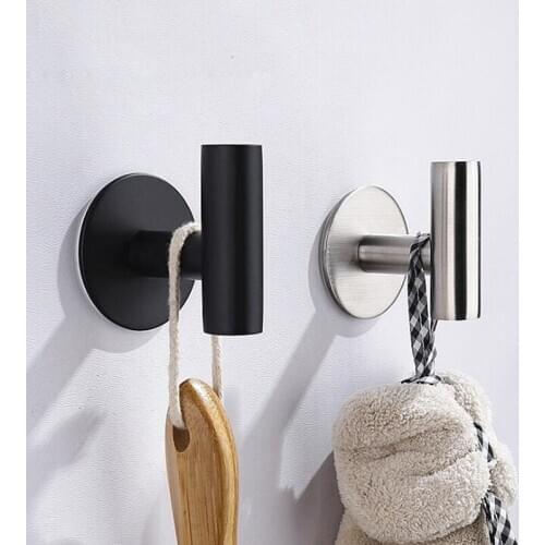 Wall Mounted Bathroom Towel Bar Long Stainless Steel Bathroom Towel Single Bar Hook Toilet Paper Holder Bathroom Accessories