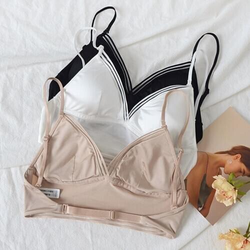 2020 new Ice fabric bare back bra for women thin rimless bra Dress Holiday invisible underwear woman free shipping