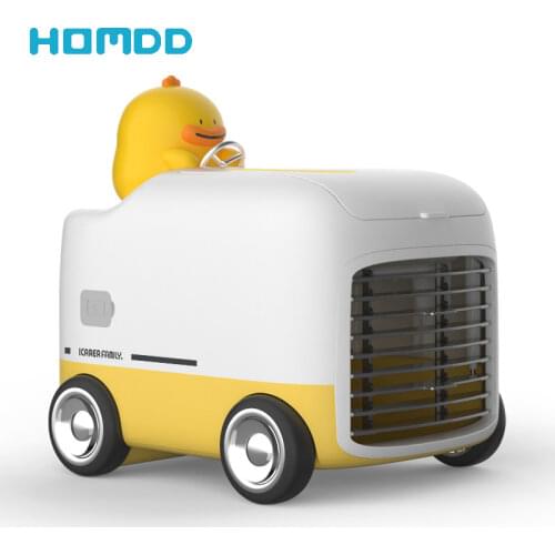 HOMDD New USB Water Cooling Fan Desktop Air Cooler Mini Portable Home Air Conditioner Spray Fan With Night Light