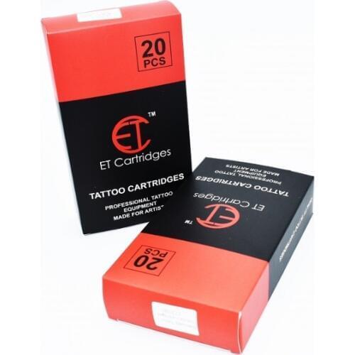ET Cartridges Disposable Gray Transparent Tips Magnum Cartridge Tattoo Needles C1207M1