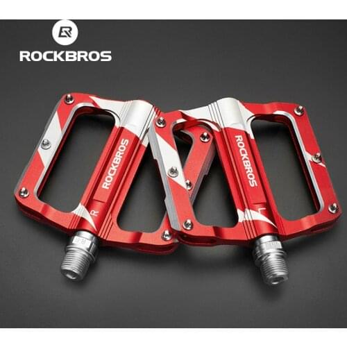 ROCKBROS Mtb Pedal Bike Pedals Cycling Ultralight Aluminium Alloy 4 Bearings Mountain Anti-slip Bike BMX Pedals Accessories