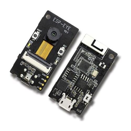 1 pcs x ESP-EYE face recognition board Evaluates image recognition and audio processing used in various AIoT applications