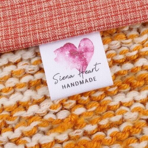 Custom logo labels / brand labels, Garment Sewing Accessories , Custom Clothing Labels,Name Tags, Heart (MD2032)