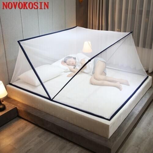 4 Colors Installation Free Foldable Portable Bottomless Mosquito Net Simple Net Red Wind Mosquito Net Full Mosquitero Simple