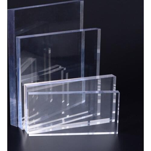 Transparent acrylic plexiglass board, cuttable plastic transparent board, durable, door decoration and logo 1pcs 8mm Thickness