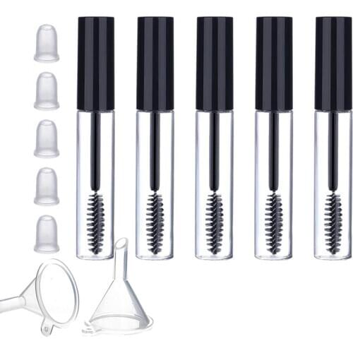 5pcs 12ml Empty Mascara Tube with Eyelash Wand for Castor DIY Mascara Container