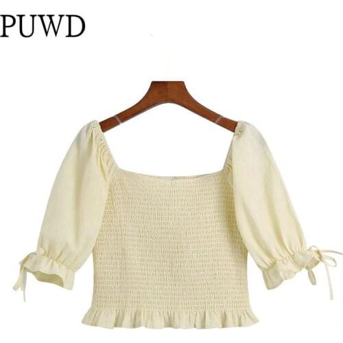 Блузки с коротким рукавом PUWD China At AliExpress