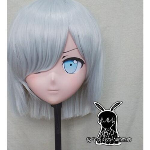 RB304)Quality Handmade Female Resin Cosplay Japanese Role Play Anime Hamakaze Kigurumi Mask Crossdresser Doll Transgender Mask