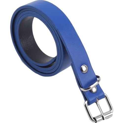 Spring New Children Belts Girls Retro Pu Microfiber Leather Belts Boys Solid Color Leather Belt Casual Washed Belts
