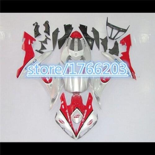 Silver red fairing kits for YZF R1 04 05 06 YZF-R1 04-06 YZF1000 R1 04 05 06 YZF R1 2004 2005 2006 Body