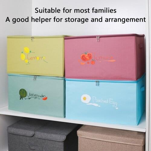 Sundries Storage box Folding Organizer boxes Books And Clothes Storage Box Oxford cloth Toys Organizer Box Fabric With Zipper