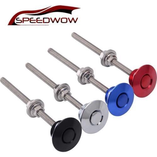 SPEEDWOW 32mm Car Quick Latch Bonnet Engine Bonnets Lock Bonnet Hood Pin Lock Kit