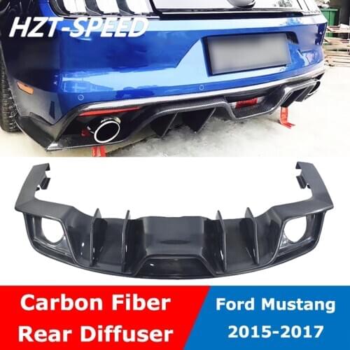 Mustang AC Type Rear Bumper Diffuser Lip Spoiler For Ford Mustang 2015-2017