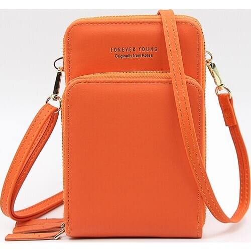 1 PCS Fashion Universal PU Leather Phone Bag Shoulder Bag Mini Bag Wallet Outdoor Huawei Samsung iPhone Xiaomi Mobile Phone Bag