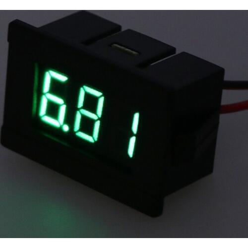 1PC 0.36 Inch DC 4.5-30V LED Mini Digital Voltmeter Blue/red/green LED Display Volt Meter Gauge Voltage Panel Meter 2 wires