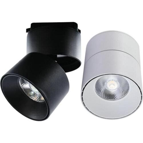 High Power 20W COB LED Track Light 2 Wires 3 Wires 4 Wires 3phase 30W LED Rail Spot Light Dimmable LED Track Lamps Free Shipping