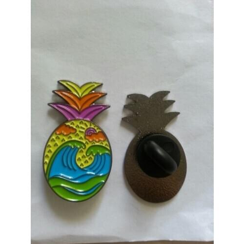 Customized imitation hard enamel pins iron soft pins black nickel plating