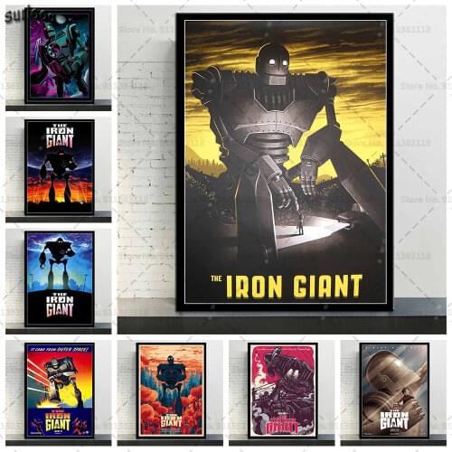 The Iron Giant Hot Classic Movie Poster Prints Canvas Painting Wall Art Posters Picture for Living Room Home Decoration
