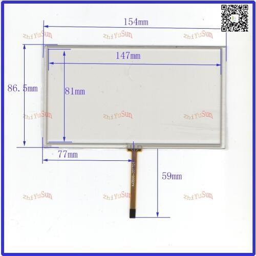 ZhiYuSun 154mm*86mm for 6.2 GPS GLASS 154*86 for tble compatible for soling gps touch New 6.2 Inch Touch Screen send cable