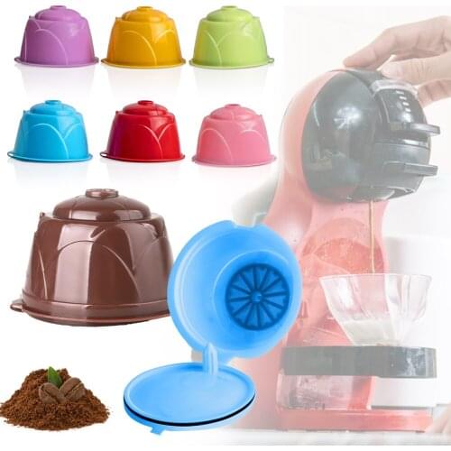 1/6Pcs Coffee Filter Reusable Plastic Coffee Capsule Core For All Dolce Gusto Machine Coffee Cup Holder Pod Strainer Accessories