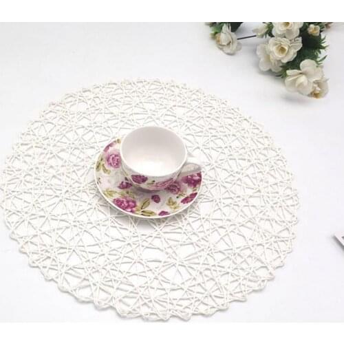 1pcs Heat Resistant Placemat For Dining Table Bowl Mat Multifunctional Wear Resistant Paper Home table Decor Placemats for Cafe