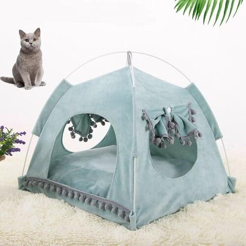 M-L 2020 new summer cat tent breathable pet puppy house dog bed suitable for small dogs comfortable removable small cat bed cave