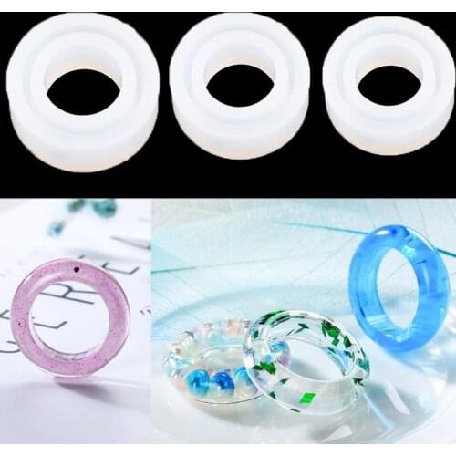 3pcs Rings Resin Molds for Jewelry Ring Silicone Uv Casting Epoxy Molds DIY for Jewelry Making Supplies Craft Tools
