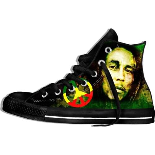 Running Shoes Custom Print Bob Marley Images Breathable Outdoor Trainer Sneakers Custom Male Shoes