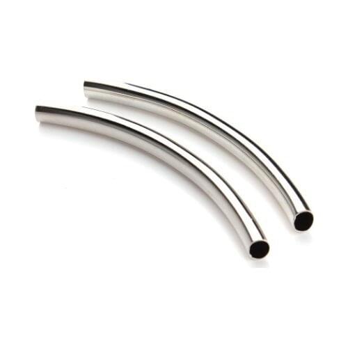 20pcs/lot 5*80mm tube Metal copper Alloy Spacer Hole Beads Flat Beads Buddha Beads For DIY bracelet Jewelry Making