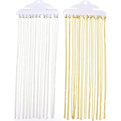 12Pcs/Lot 40cm Necklace Chains With Lobster Clasps For DIy Jewelry Findings Making Accessories Supplies