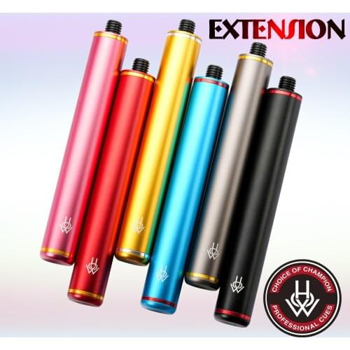 HOW Pool Cues Extension Ultralight Aluminum Alloy Convenient Extended Extension 6 Colors Pool/Carom Cue Billiards Accessories