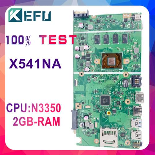 KEFU X540SA Motherboard For ASUS VivoBook X540SA F540S Laptop Motherboard Tested 100% work original CPU N3700 Memory 4GB