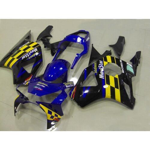 Motorcycle Fairing kit for HONDA CBR900RR 954 02 03 CBR 900RR 2002 2003 CBR900 ABS Blue yellow black Fairings set+7gifts HH09