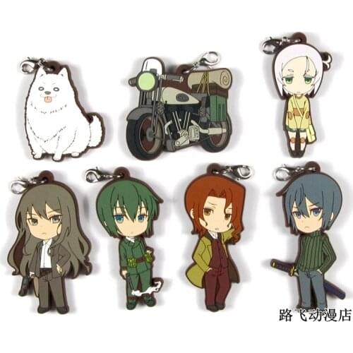 The Beautiful World-Kinos Journey Original Japanese anime rubber mobile phone charms keychain strap