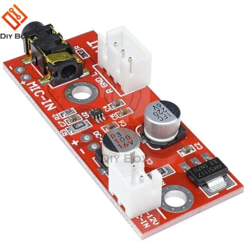 MAX9812 Microphone Amplifier Board module Micro Speaker 3V/5V/12V Audio Voice Sound Board AMP DIY Electron Kit volume control