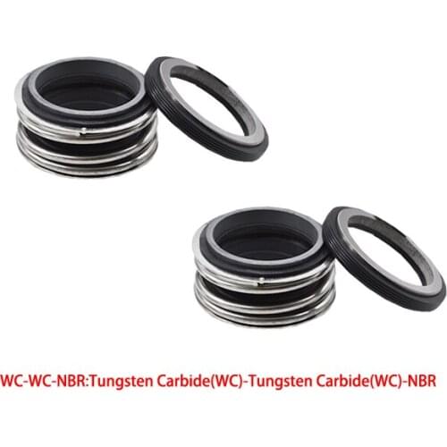 MB1/MG1/109-25/45/50/53/55/60/65/70/75/80 Tungsten Carbide NBR Rubber Pump Single Coil Spring Bellows Shaft Mechanical Seal