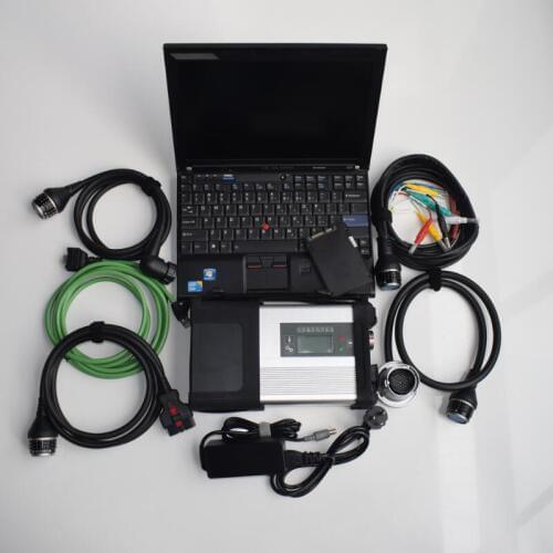 Mb star c5 multiplexer with full cables super ssd 2020.12 newest software with laptop x200t diagnosis for mb scan tool