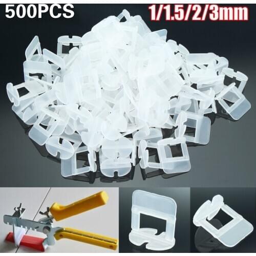 500pcs Plastic Transparent tile Clips Plier Tiling Tiles Leveler Tool Kit Tile Leveling System Wall Floor carrelage For TileTool