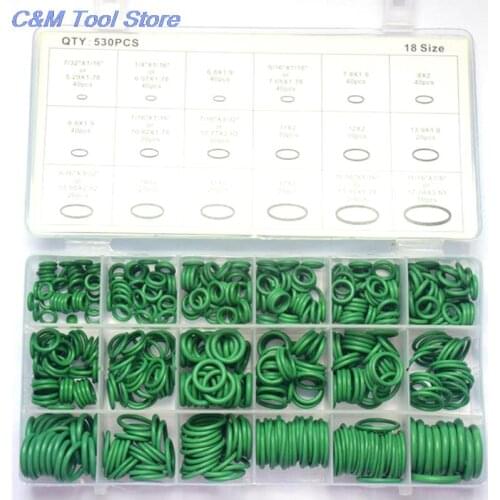 New Hot sale 530Pcs Seal O-ring Repair Car Air Conditioning Rubber Sealant Box Set