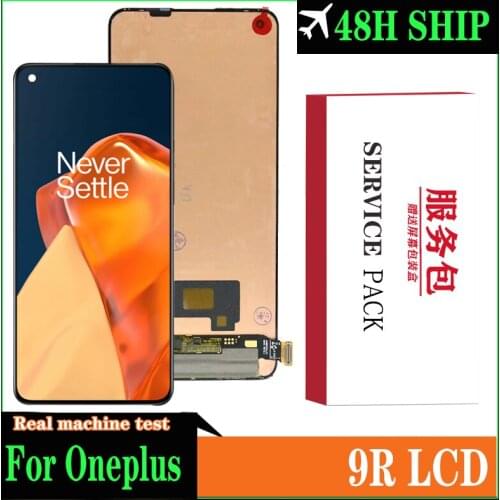 Orignal test 6.55''Amoled For OnePlus 9R LCD Screen Display+Touch Panel Digitizer For OnePlus 9 R LE2101 1+9R Display